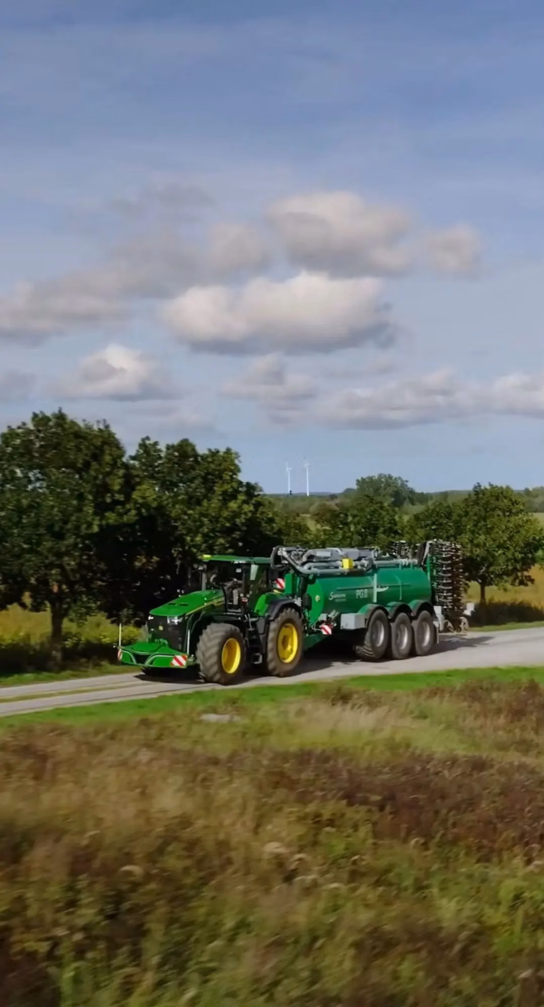 John Deere tractor fitted with a TractorBumper