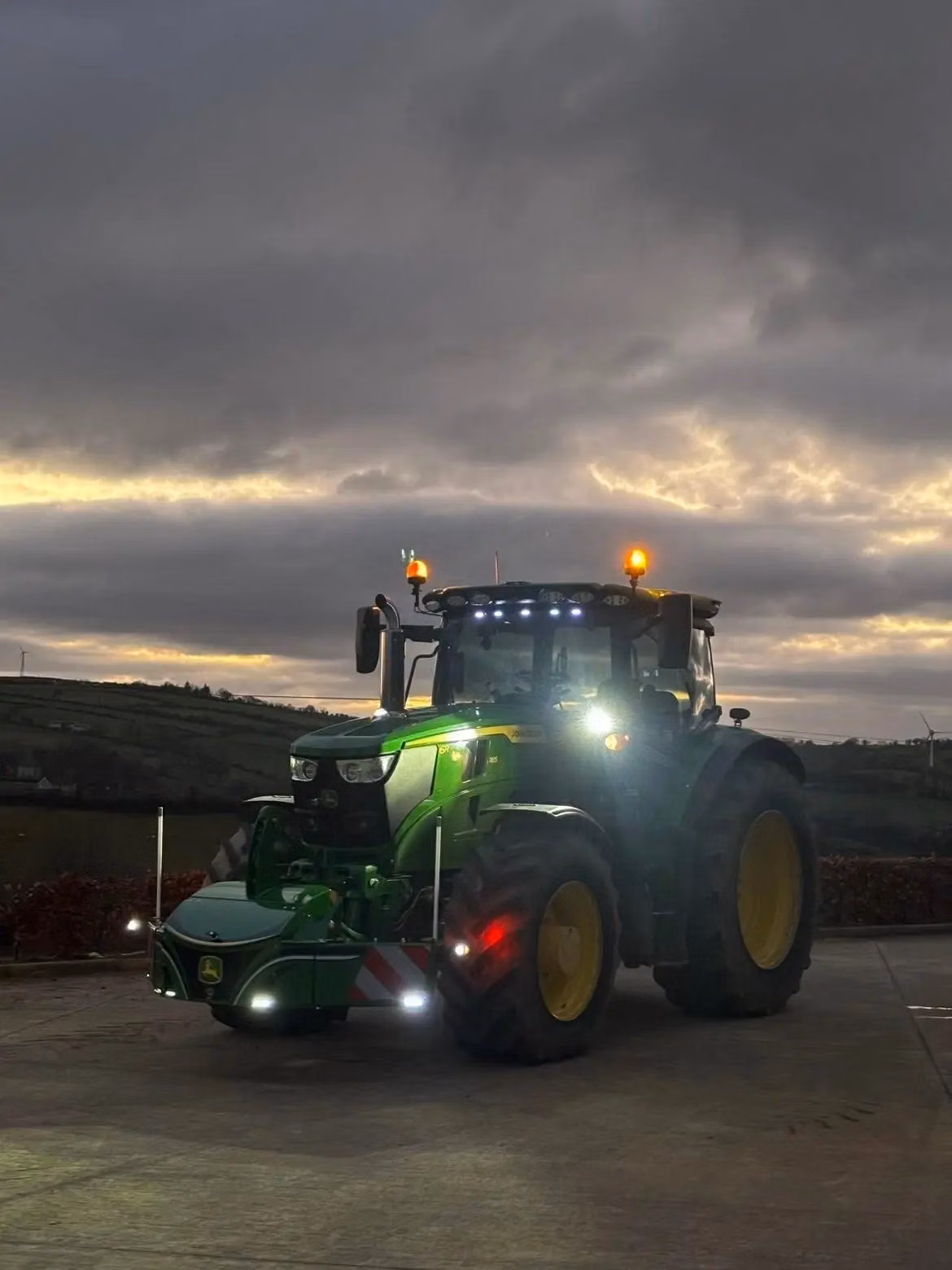 John Deere tractor fitted with a TractorBumper