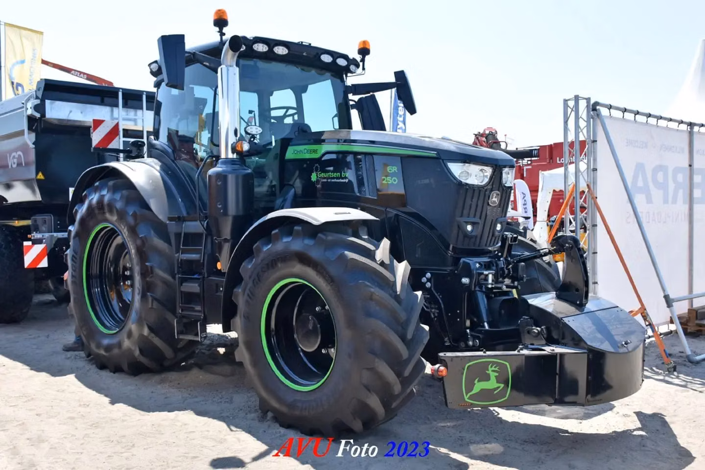 John Deere tractor with a TractorBumper front box