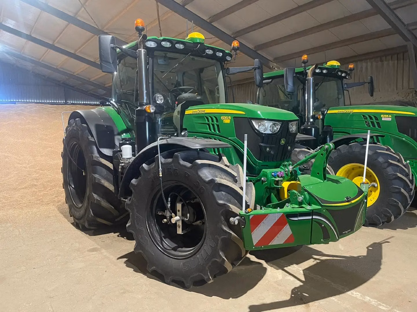 John Deere tractor fitted with a TractorBumper