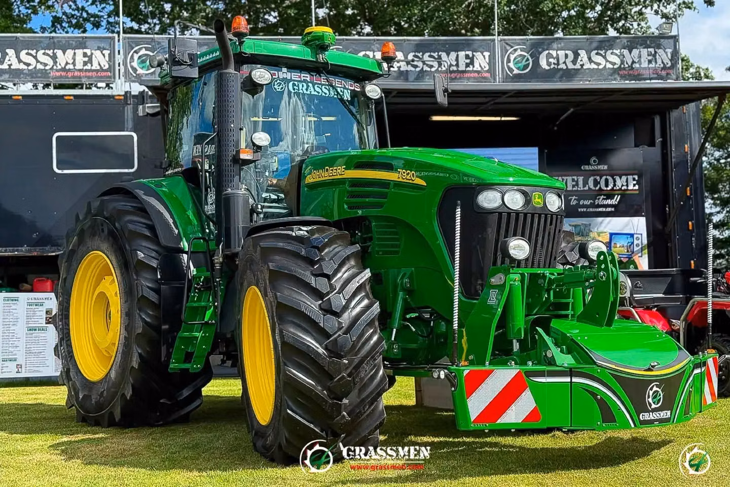 John Deere tractor fitted with a TractorBumper