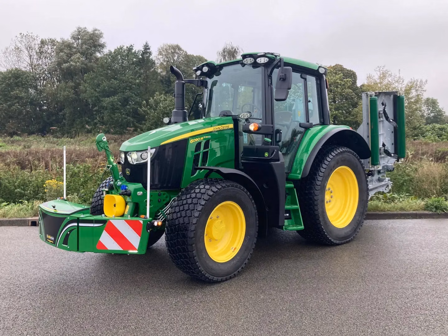 John Deere tractor with a TractorBumper front box