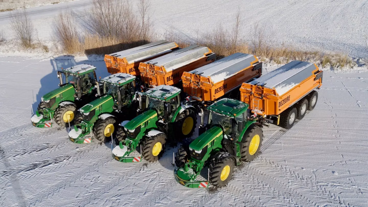 John Deere tractor fitted with a TractorBumper