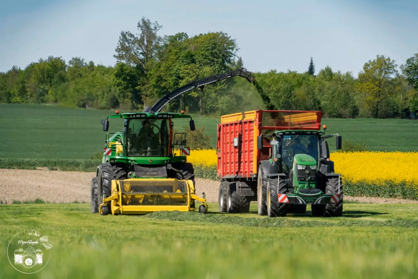 John Deere tractor with a TractorBumper front weight