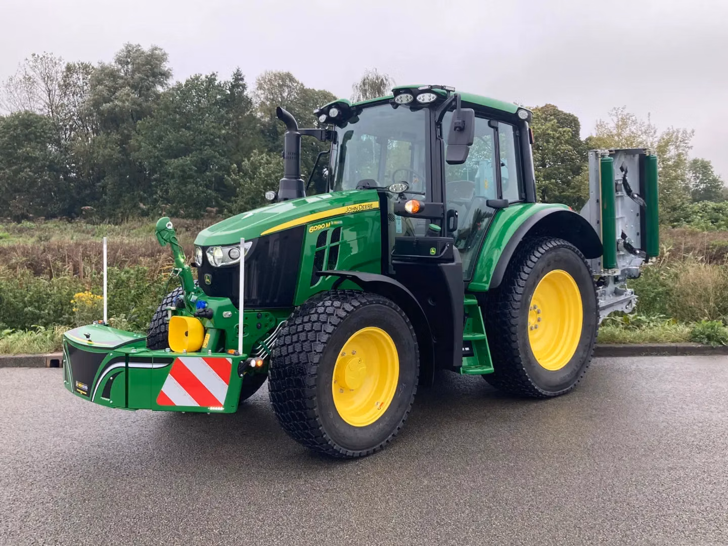 John Deere tractor with a TractorBumper front box