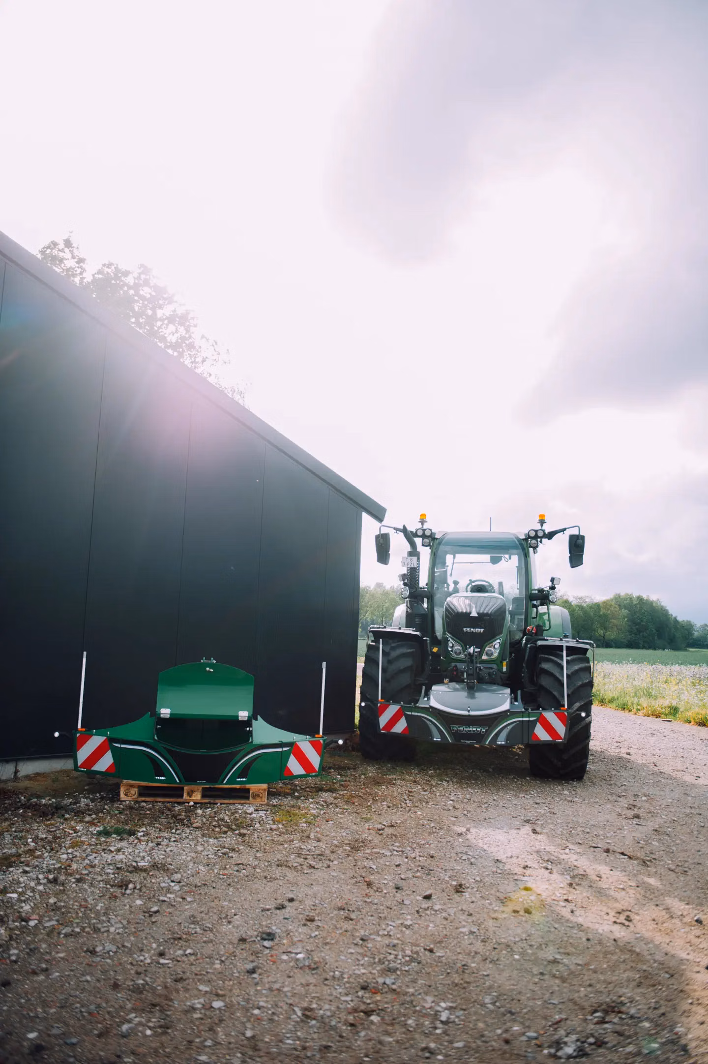 John Deere tractor with a TractorBumper front box