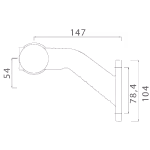 LED outline marker dimensions